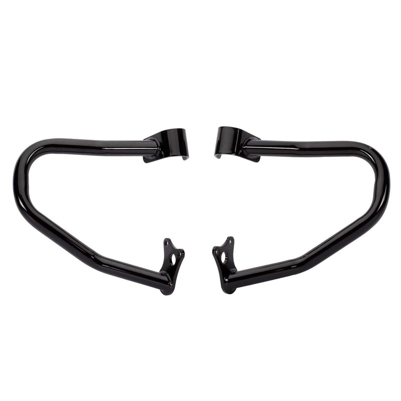 Indian Motorcycle Steel Front Highway Bars, Pair, Black | 2881756-266