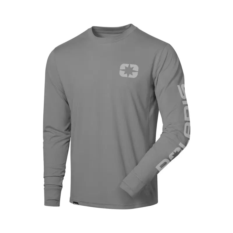 Polaris Men’s Performance Long Sleeve Tee, Gray | 2865439