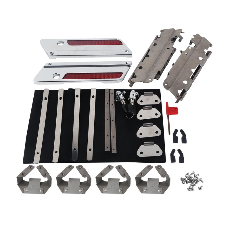 Saddlebag Lid Latch Lock Hardware Kit Fit For Harley Touring ’93-’13