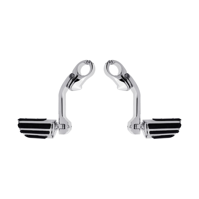 Long Highway Footpegs Fit For Harley Electra Road King Street Glide 1-1/4 Bars