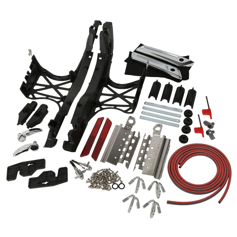 One Touch Opening Saddlebag Lid Latch Hardware Kit Fit For Harley Touring ’14-’24
