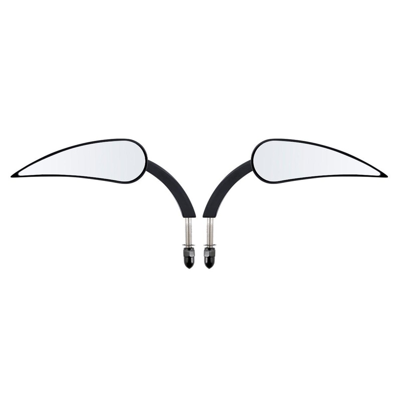 Universal 8mm Threaded Rear View Mirrors Fit For Harley Touring Road Electra Glide Softail Dyna W6313323133