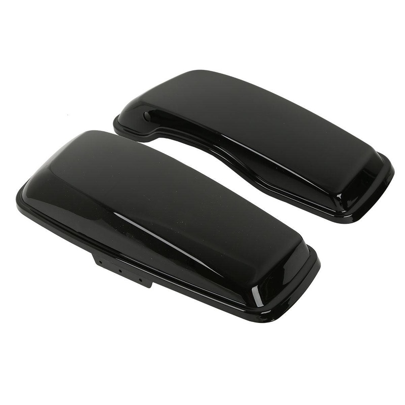 Vivid Black Saddlebag Lids Fit For Harley Touring ’14-’24