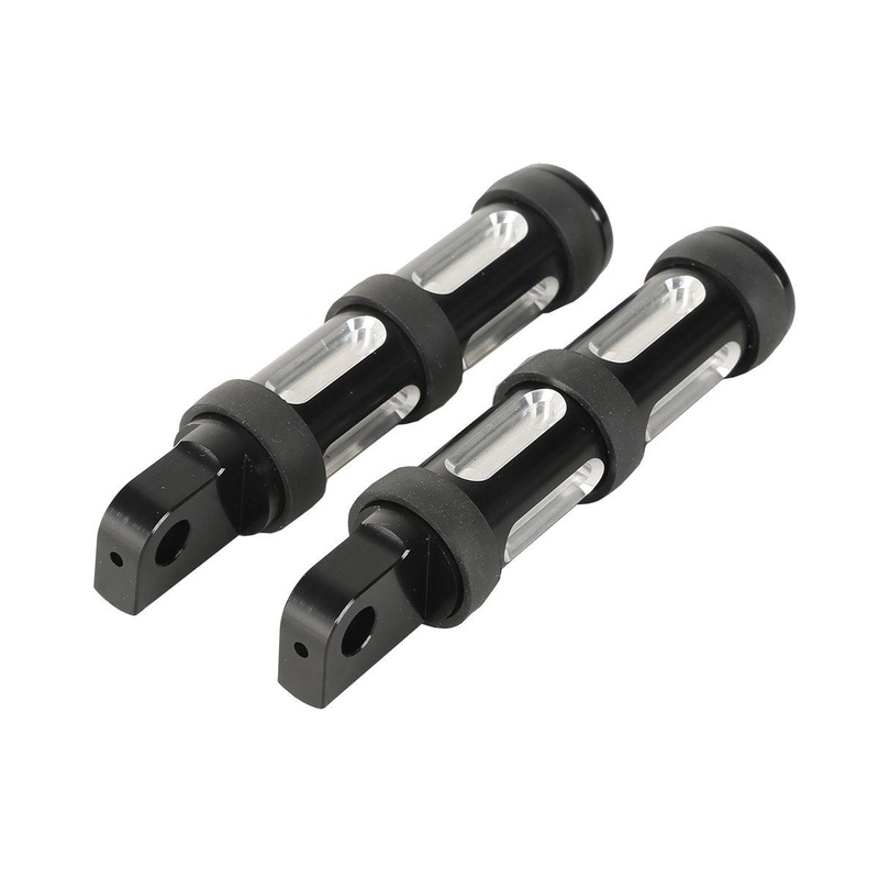 Black Motorcycle Footpeg FootPegs Rests Fit For Harley