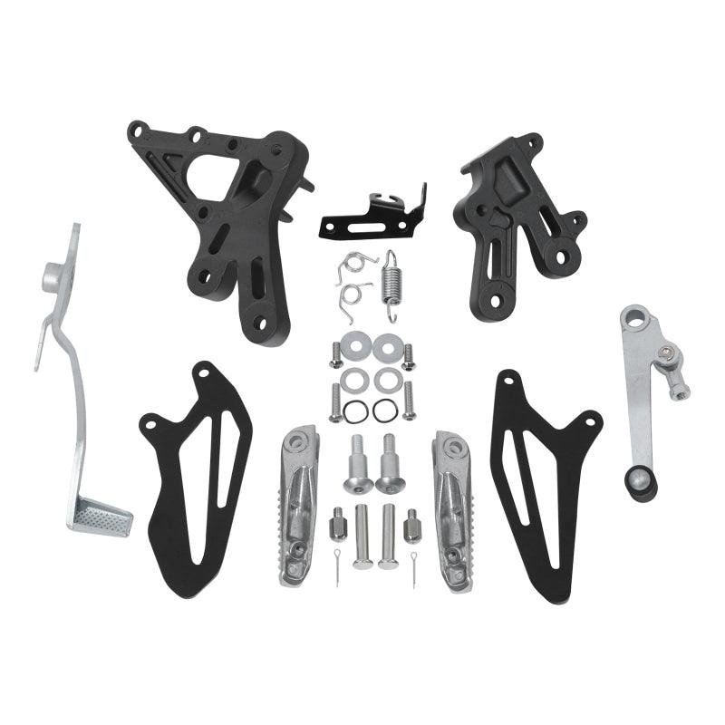 Front Driver FootPegs Rest Pedals Bracket Set Fit For YAMAHA YZF-R7 ’22-’24