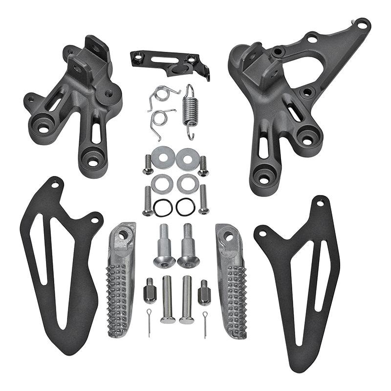 Front Footpegs Footrest Pedals Bracket Set Fit For Yamaha YZF R7 ’22-’24