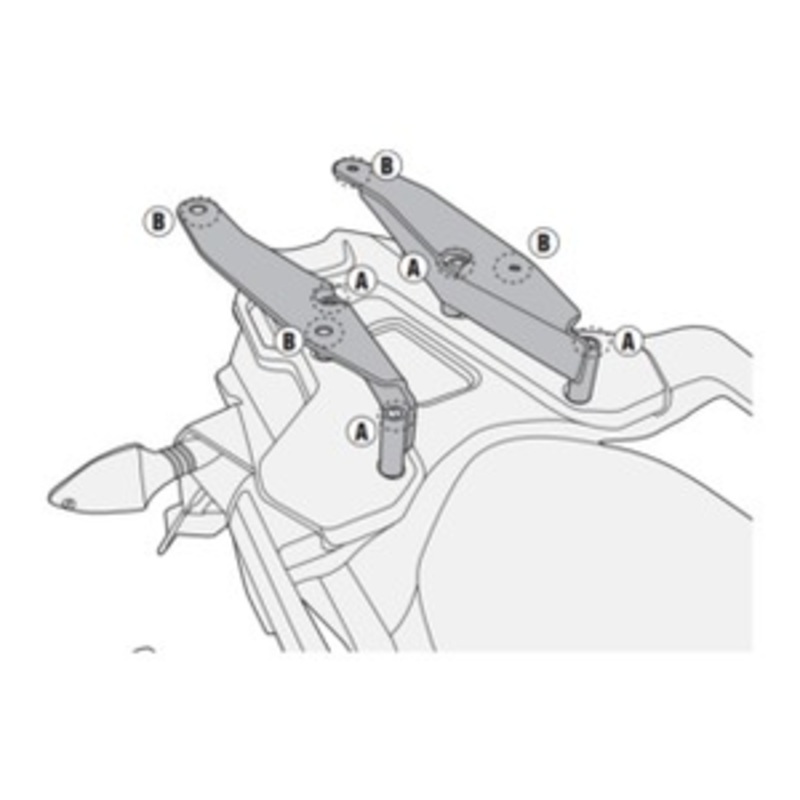 GIVI – E710M Monolock Rear Rack for Gilera Fuoco 500 (07>14)
