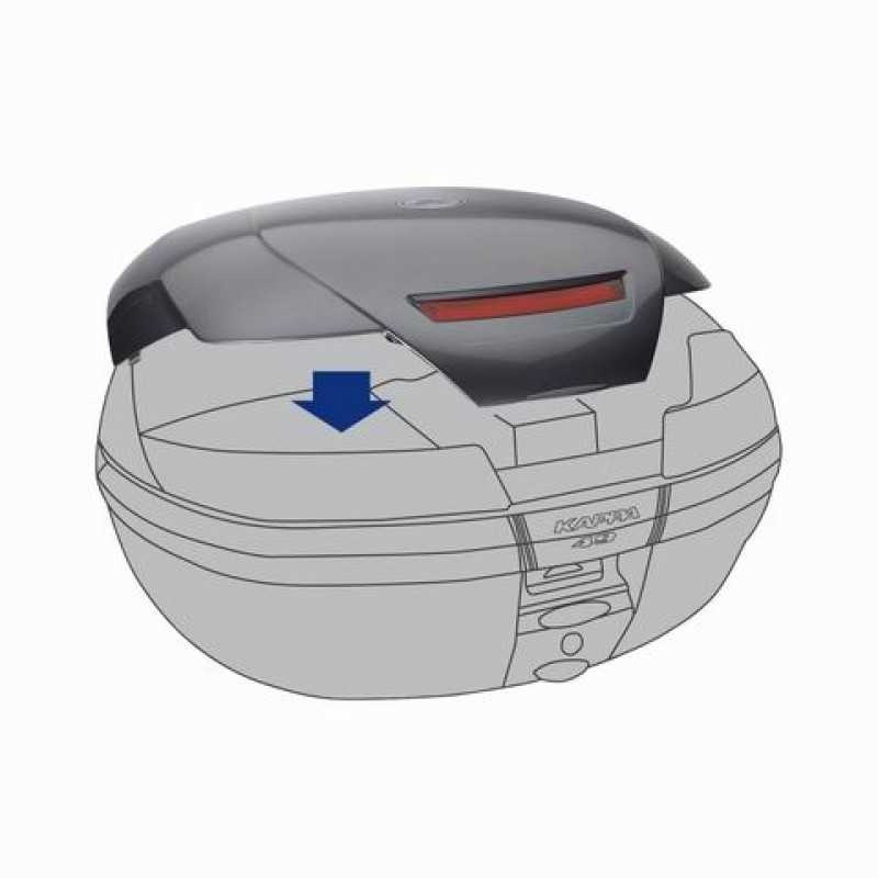 KAPPA – KC49N Black Embossed Cover for K49 Top Case