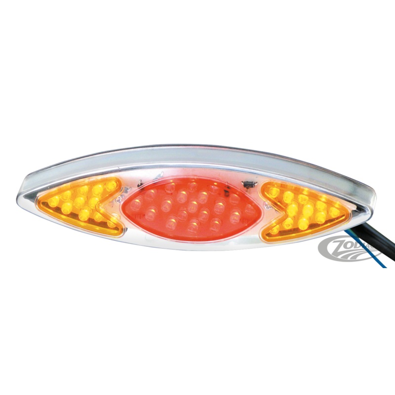 Universal Led Taillight With Integrated Led Turn Signals