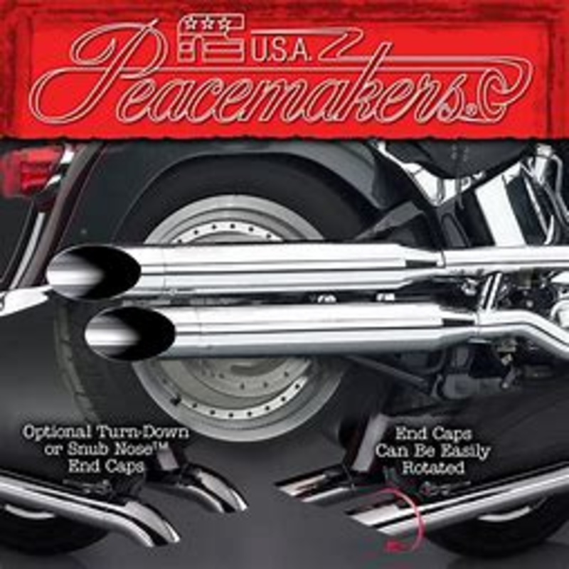 Harley Davidson Softail – Peacemaker Exhaust slip-on mufflers Tapered national cycle 41414 electric baffles Fatboy Softail Heritage Custom Springer