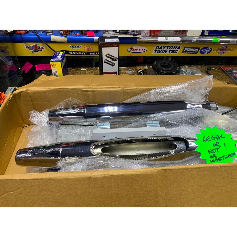 Peacemakers exhaust Harley Davidson Softail Electric Baffles loud or quiet! USA