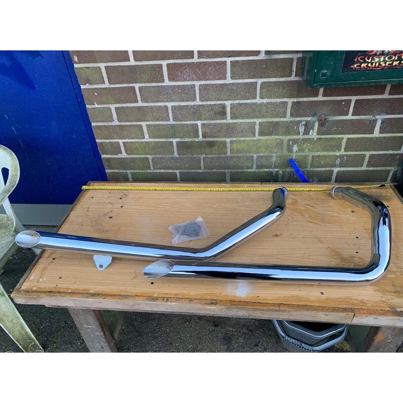 For Harley Davidson Ironhead Sportster exhaust drag pipes XL XLC XLS XLCr XLS