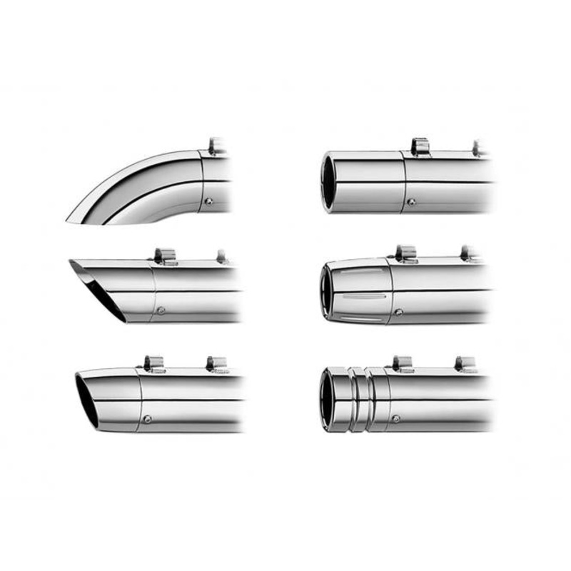 Chrome End Caps Turndown/Turnout 90 Degree Rotatable Muffler End Caps Chrome 3,5”