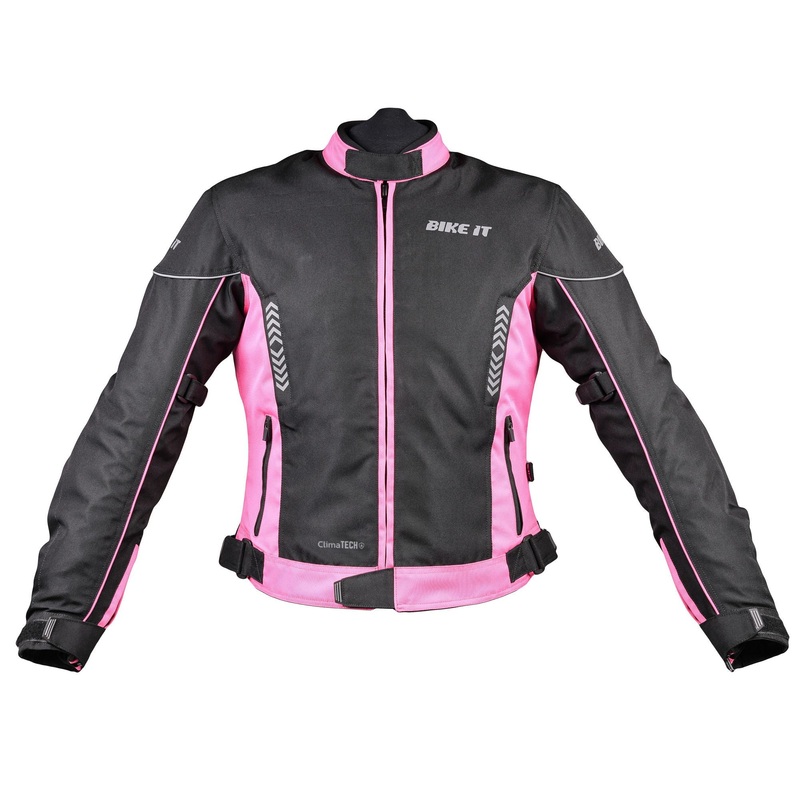 Bike It ‘Insignia’ Ladies Motorcycle Jacket (Pink) – Size 8 / Small DDK3434283154