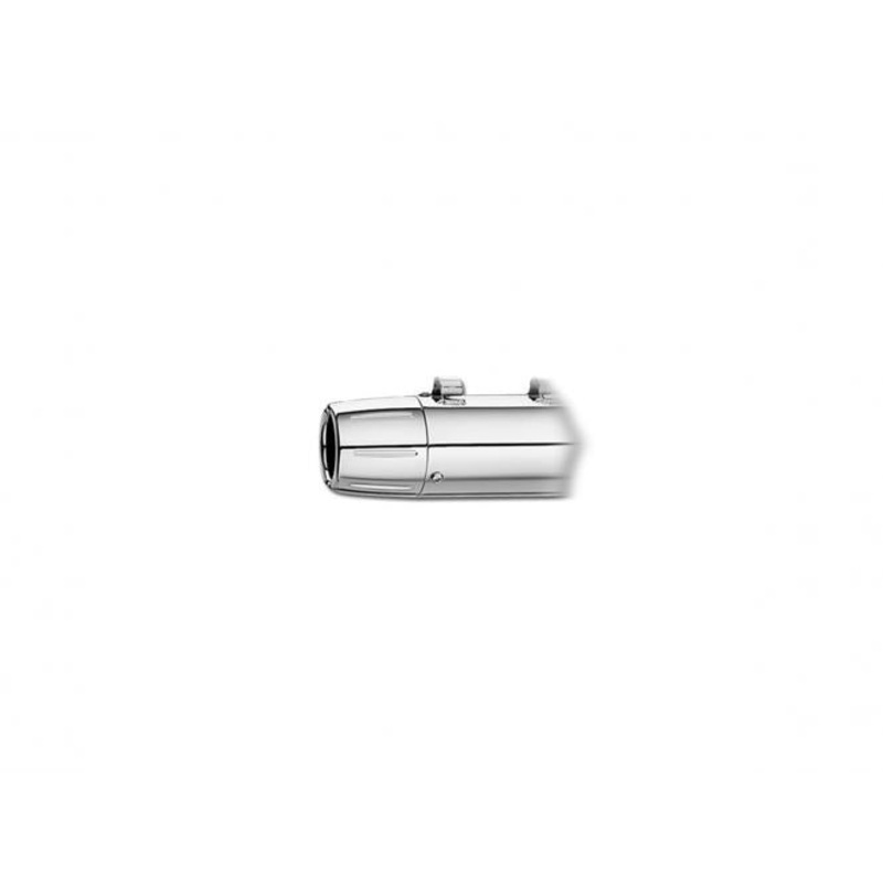 End Cap, Billet, Fluted, Chrome Muffler End Caps Chrome 3,5”